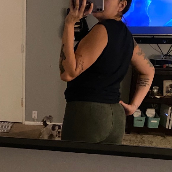 Free people Jayde Cord flare jeans - green - Picture 2 of 9